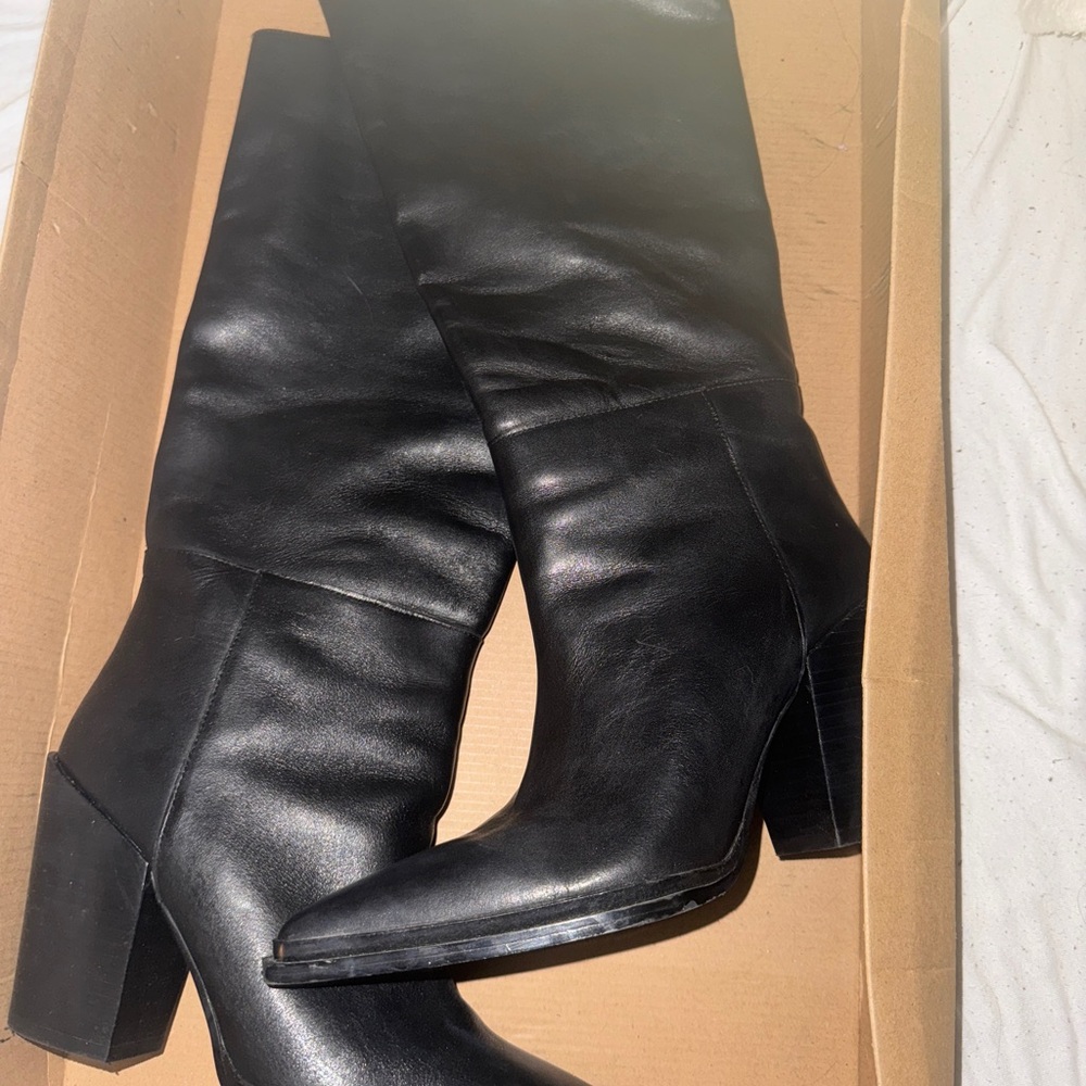 Steve Madden Black Heeled Boots